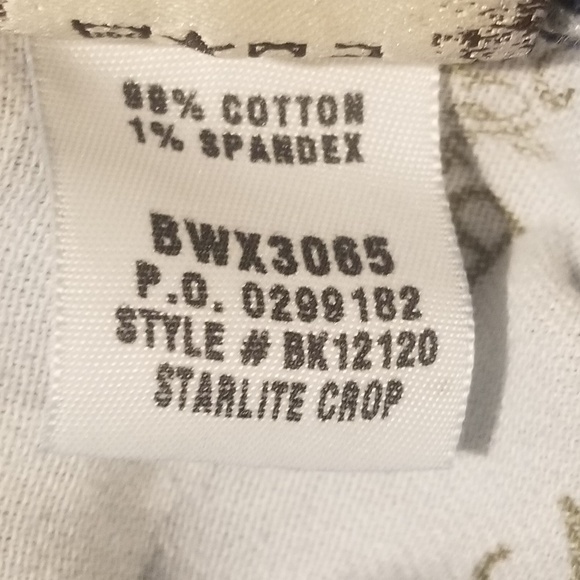 BKE Denim Women's Starlite Frayed Hem Capri Jeans Size 28 - Picture 14 of 14